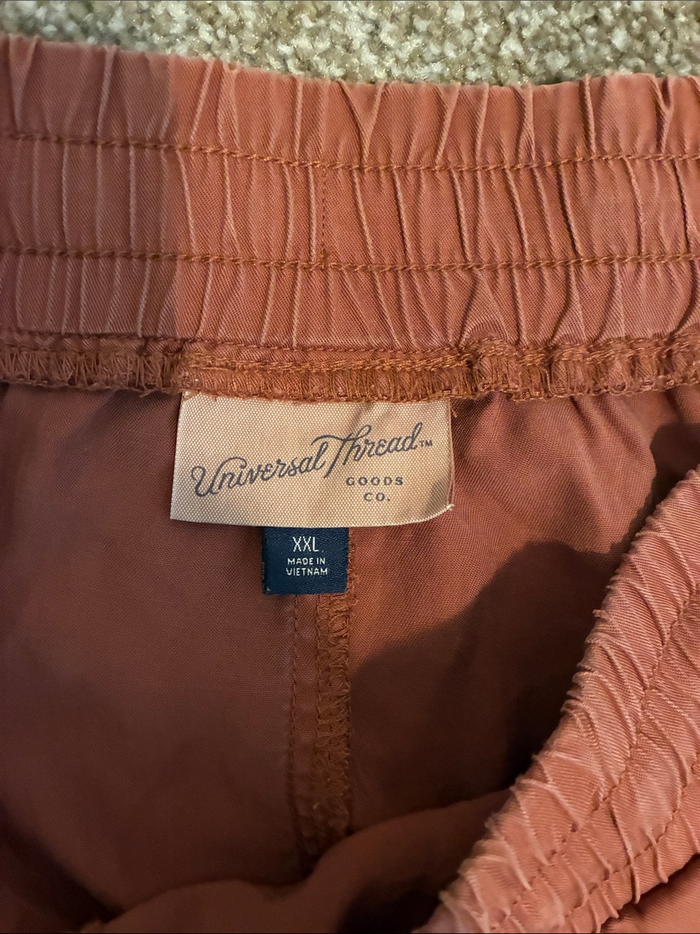 Universal Thread Rust Drawstring Athletic Shorts - Picture 2 of 4
